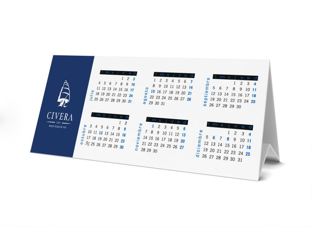 Calendario sobremesa personalizados en Valencia